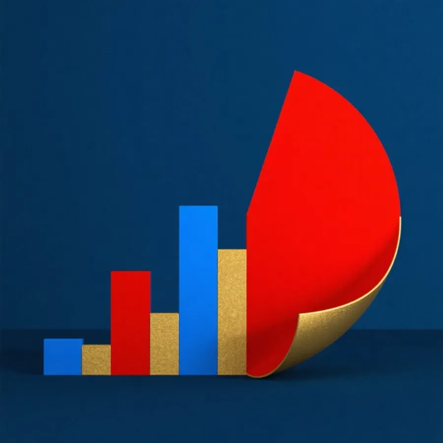 數據圖表視覺示意